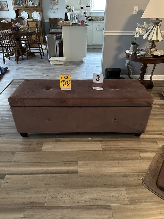 Tufted Storage Bench #3