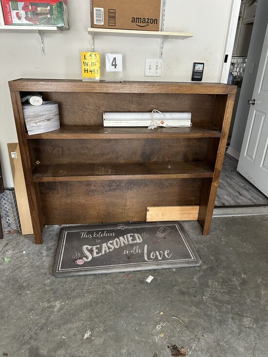 Wooden Bookshelf / Utility Shelf #4