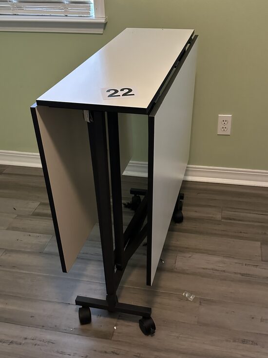 Folding Sewing / Craft Table on Rolling Base — Item #22