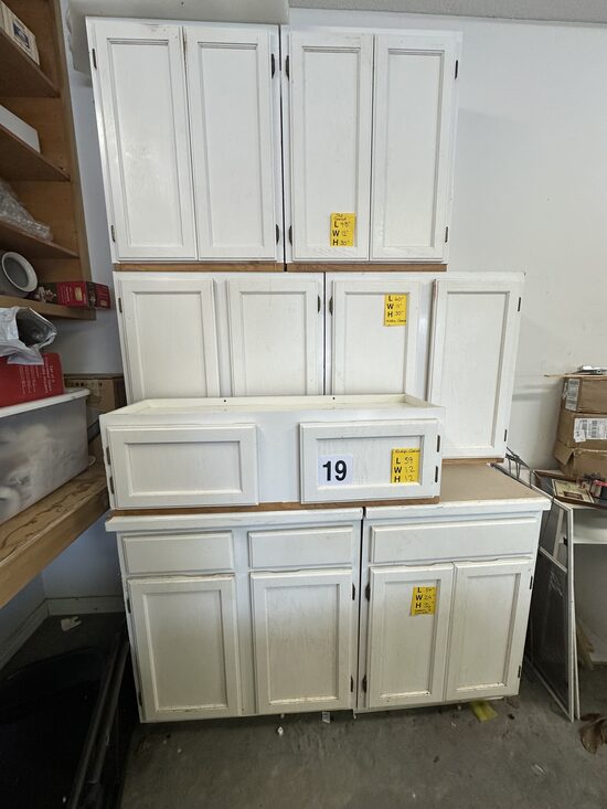 Solid Wood Cabinet Set (Kitchen / Utility Storage)